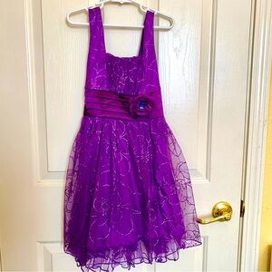 My Michelle Pretty Purple Girls Dress Size 7